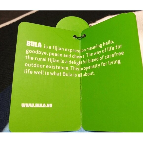 BULA Slouchy Beanie Cotton Hat Unisex Board Panel Cap Black Blue Multi O/S   NWT - Picture 3 of 13